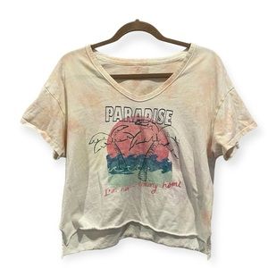 OFFLINE AERIE Tie Dye Paradise Graphic Slub Tee Small